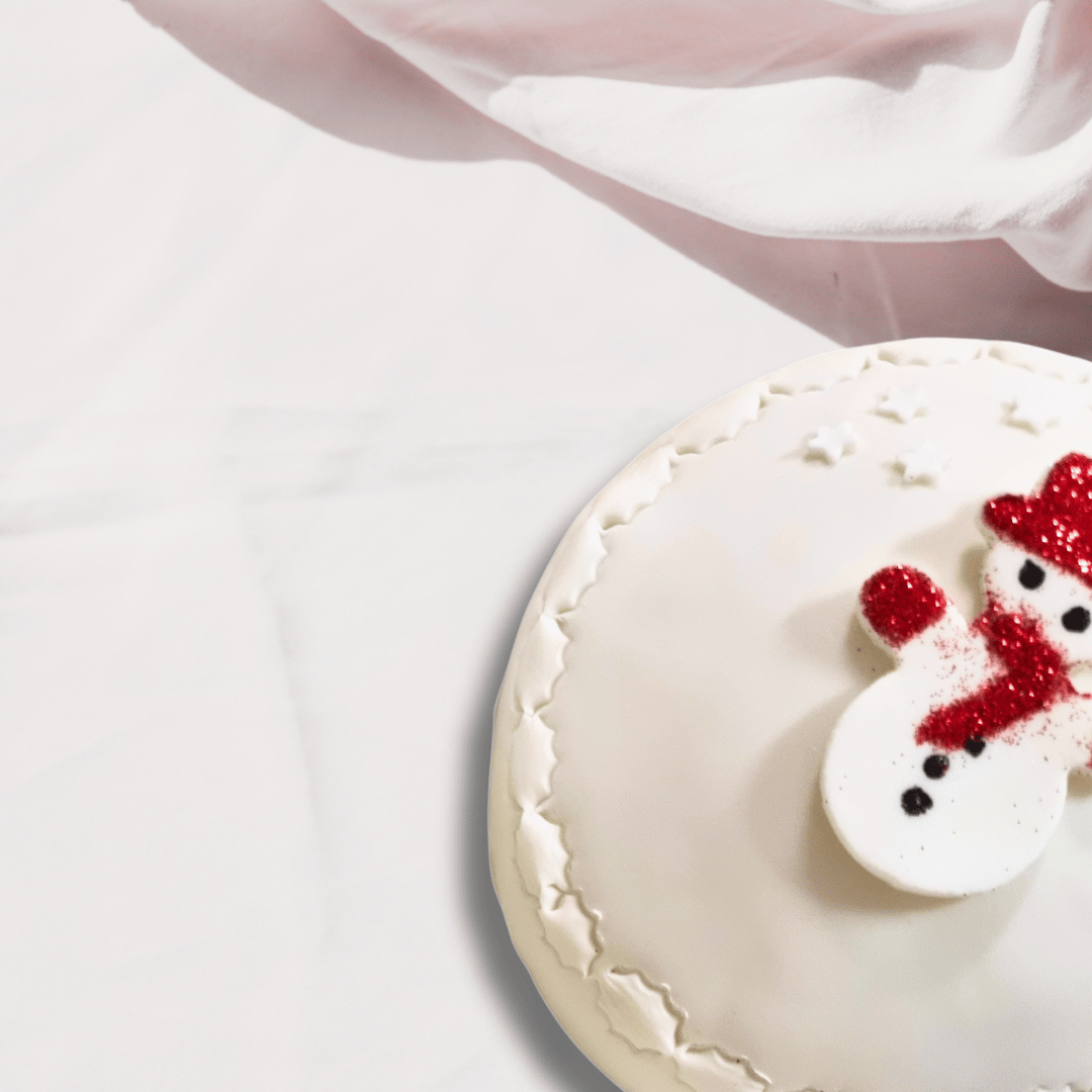Christmas Cake - Iced with Pettinice and Marzipan with Detail