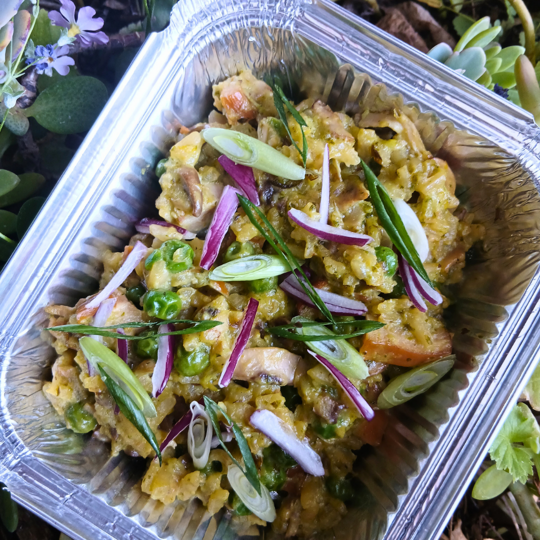 Smoked Chicken, Pesto Risotto