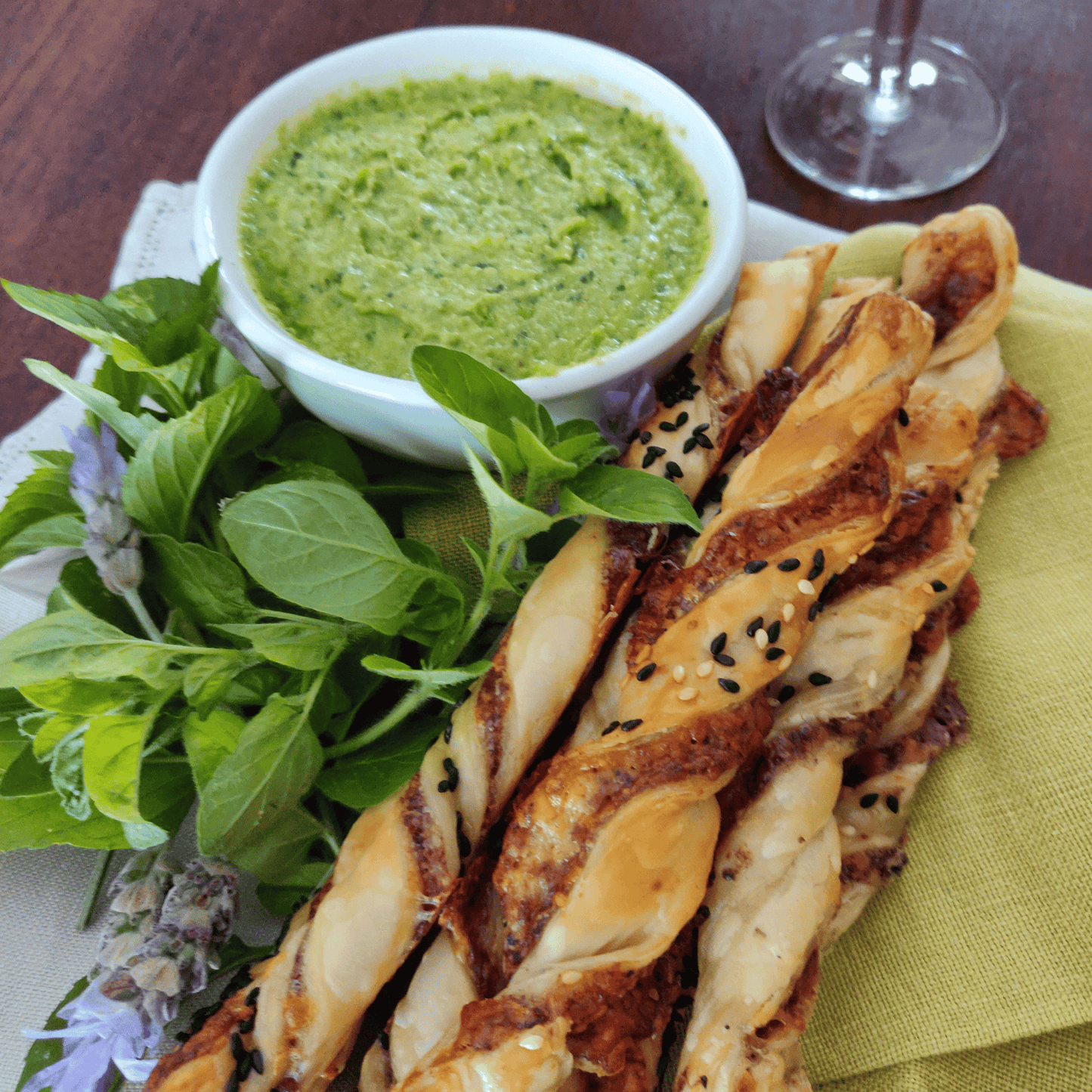 Tapenade Cheese Twists