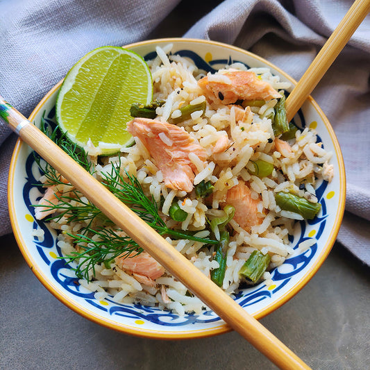 Asian Salmon Rice