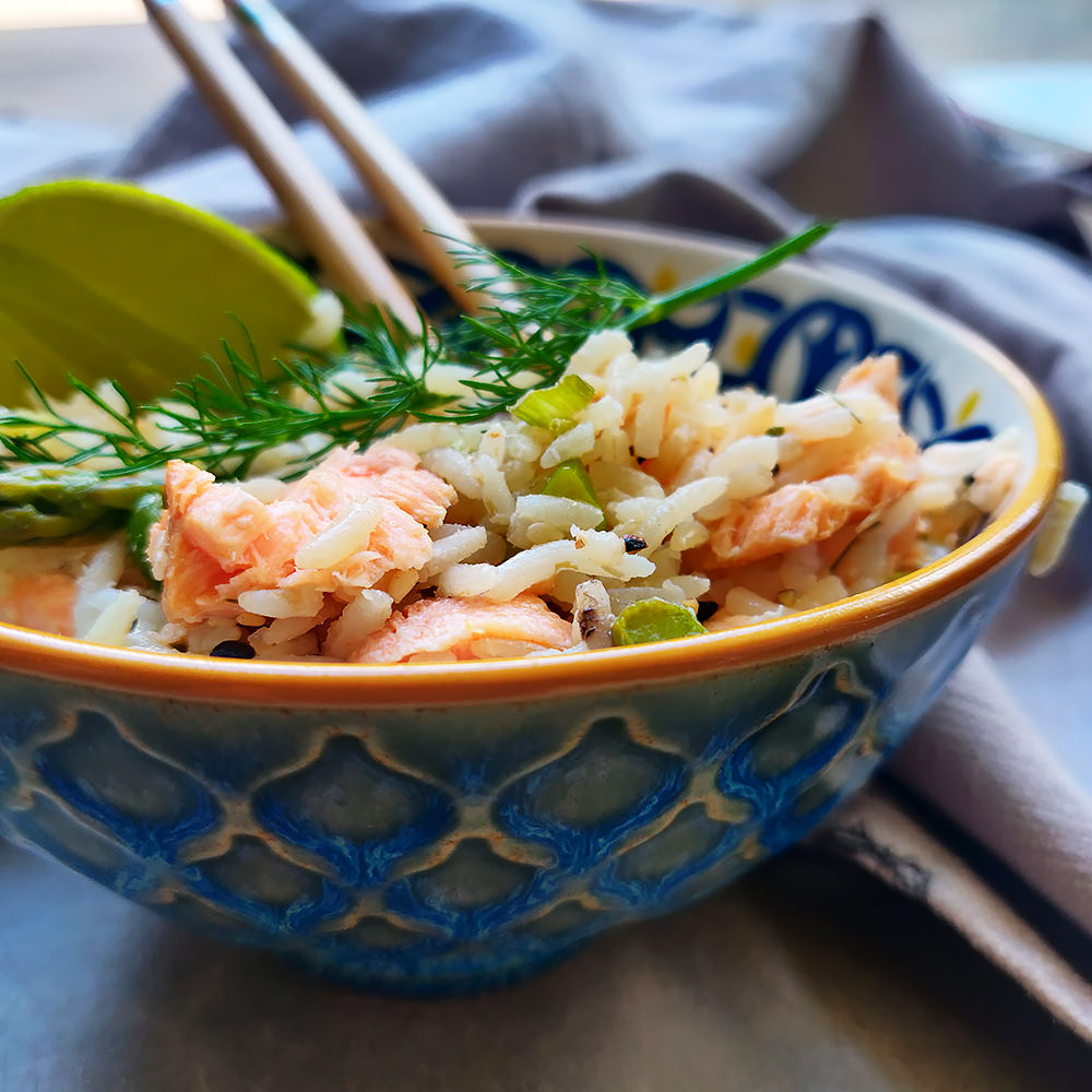 Asian Salmon Rice