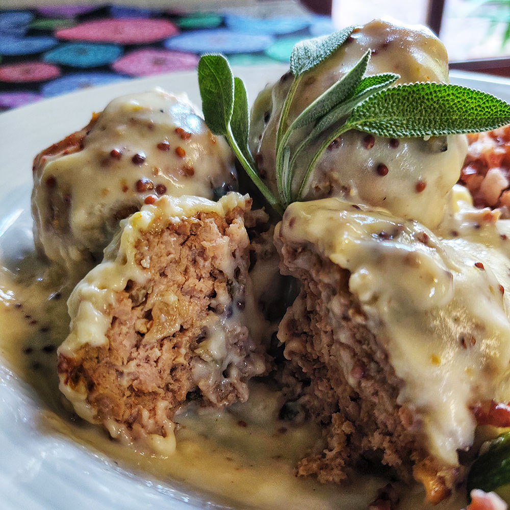 Pork Meatballs In A Dijon Sauce