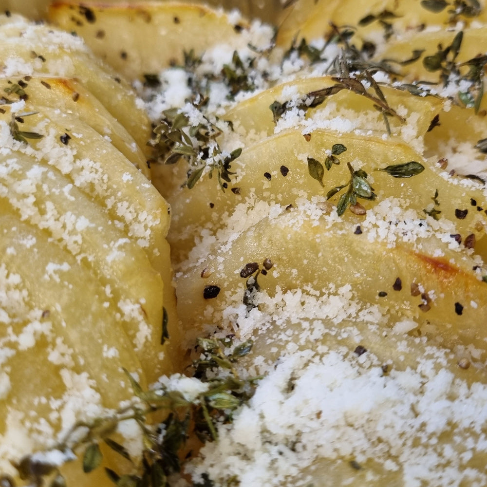 Thyme Hasselback Potatoes