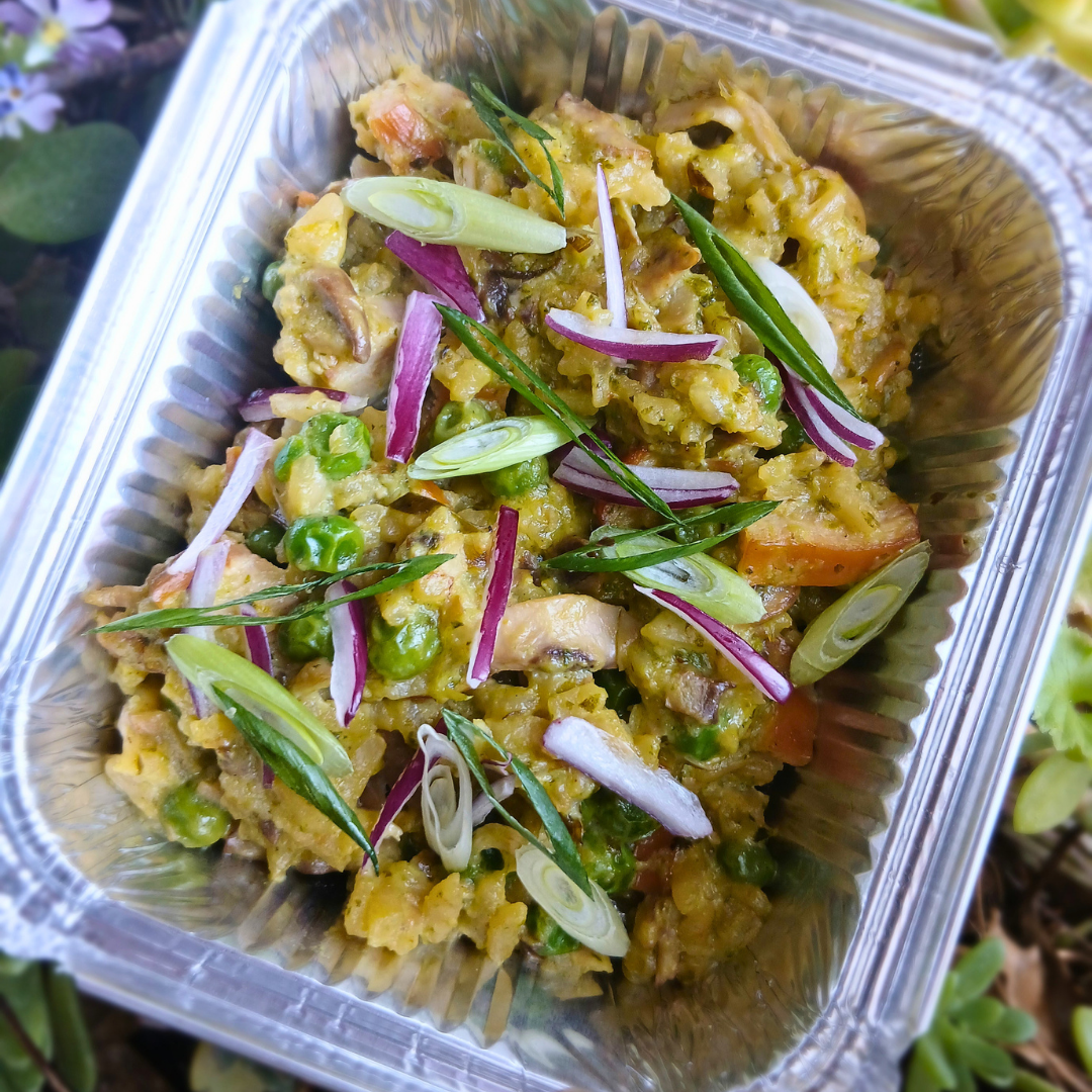 Smoked Chicken, Pesto Risotto