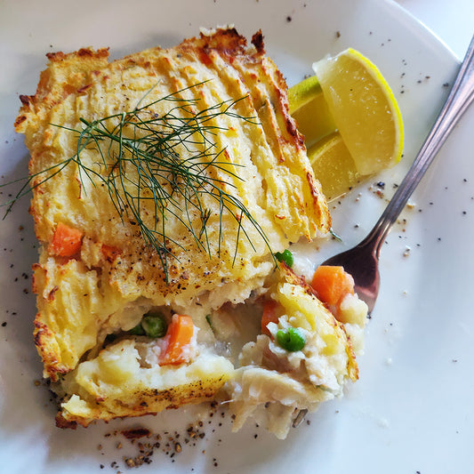 Hake and Vegetable Pie