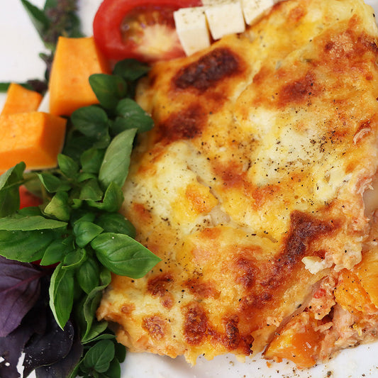 Chicken, Butternut and Feta Lasagne